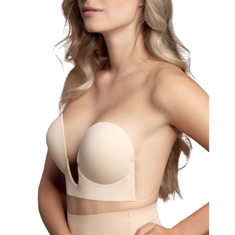 BYE-BRA - SOUTIEN-GORGE SANS BRETELLES EN U BEIGE BONNET C