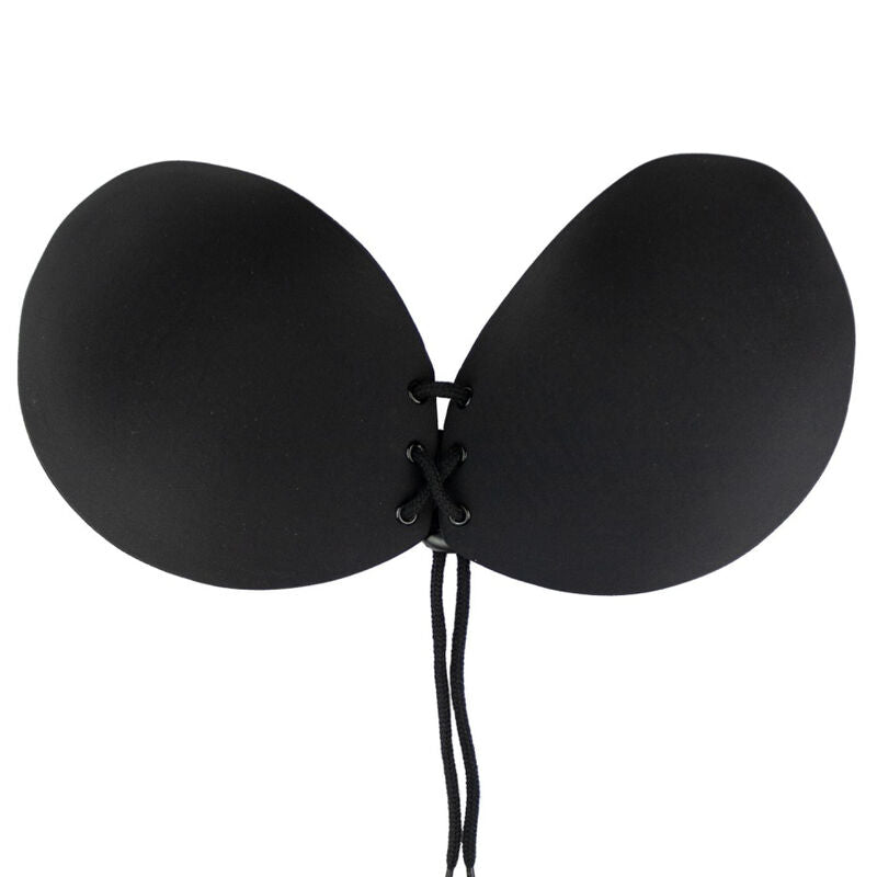 BYE-BRA - SOUTIEN-GORGE ADHÉSIF ENTRECROISÉ NOIR BONNET A