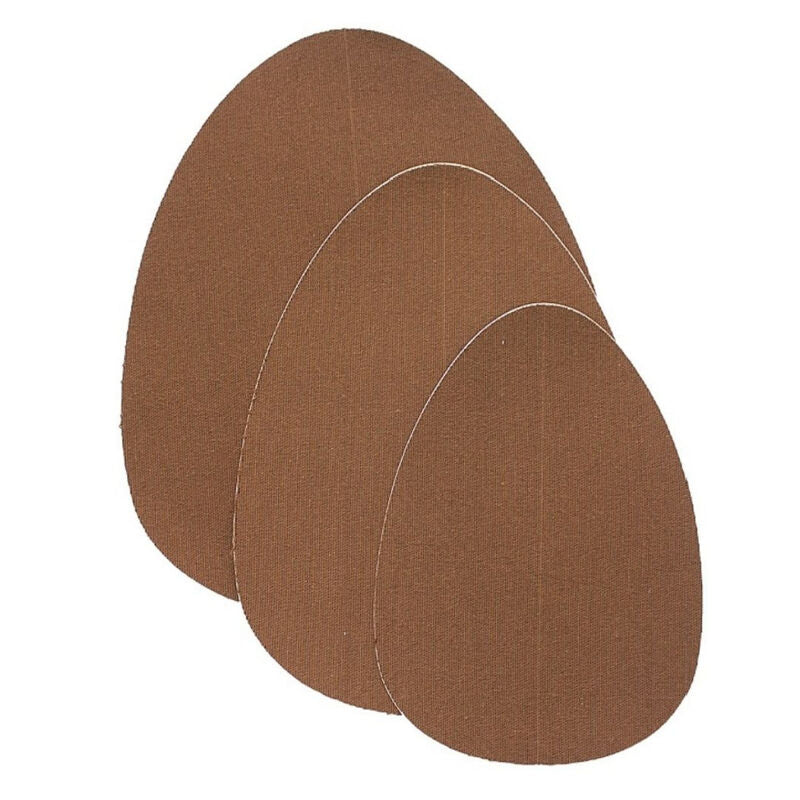 BYE-BRA - GALBE-SEINS + 3 PAIRES DE CACHES-TÉTONS EN SATIN MARRON BONNET D/F