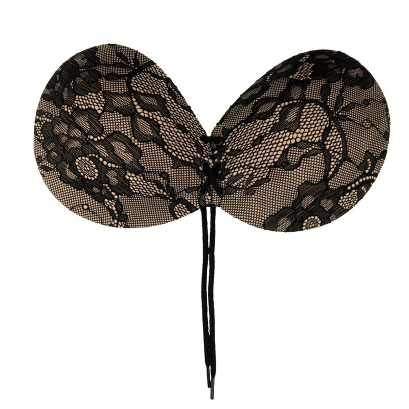 BYE-BRA - SOUTIEN-GORGE ADHÉSIF ENTRECROISÉ ET BRODÉ BONNET A