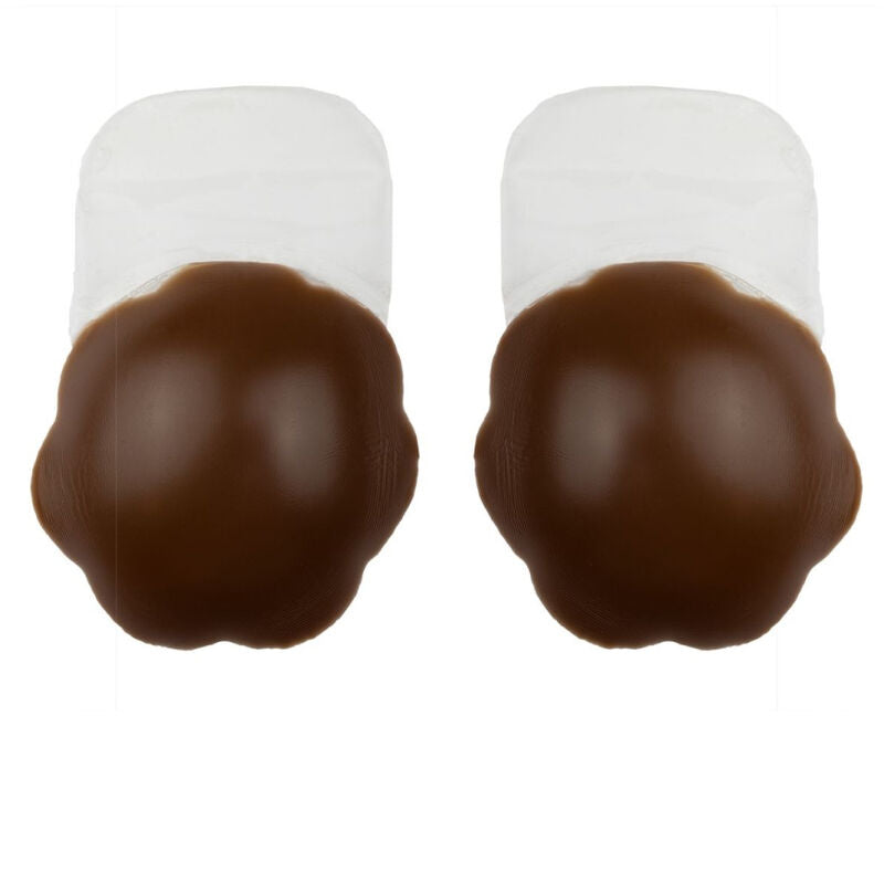 BYE-BRA - ELEVADOR PECHO PUSH-UP SILICONA MARRÓN TALLA M