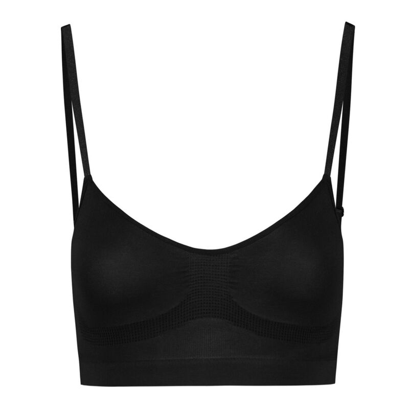 BYE-BRA - SOUTIEN-GORGE SANS COUTURE CONTRÔLE MOYEN NOIR TAILLE L
