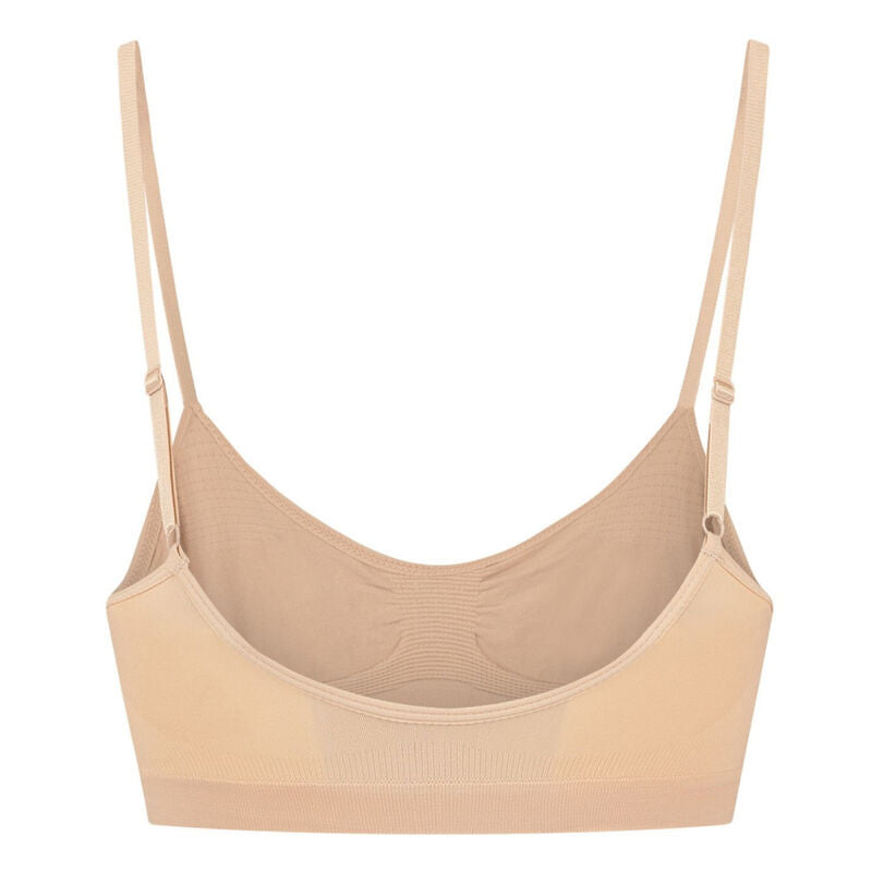 BYE-BRA - MEDIUM CONTROL SEAMLESS BRA BEIGE SIZE L