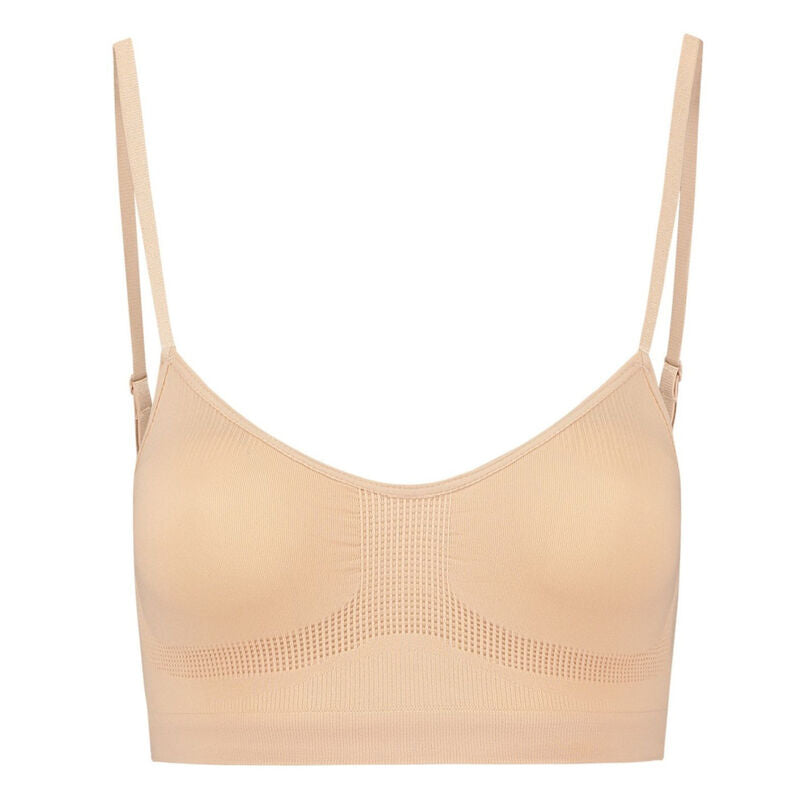 BYE-BRA - MEDIUM CONTROL SEAMLESS BRA BEIGE SIZE L