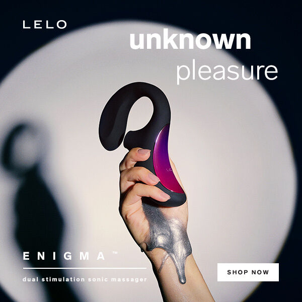 LELO - ENIGMA DOUBLE STIMULATION SUCTION MASSAGER PURPLE