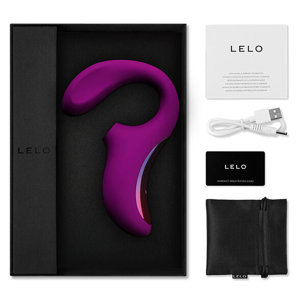 LELO - ENIGMA DOUBLE STIMULATION SUCTION MASSAGER PURPLE