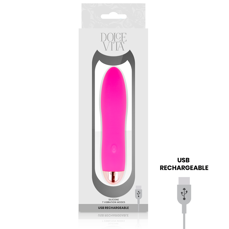 DOLCE VITA - VIBREUR RECHARGEABLE FOUR ROSE 7 VITESSES