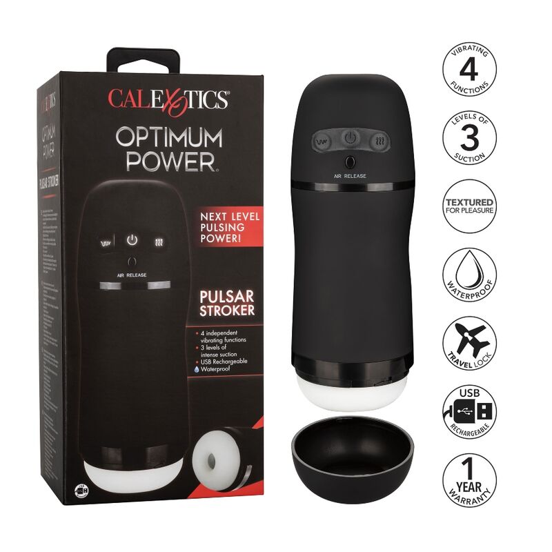 CALEXOTICS - MASTURBATEUR OPTIMUM POWER AVEC VIBRATIONS ET SUCCION