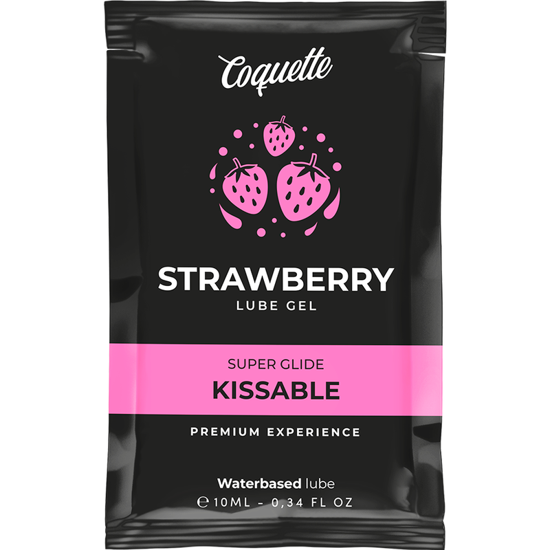 COQUETTE CHIC DESIRE - LUBRIFIANT DE POCHE KISSABLE À BASE D'EAU FRAISE 10 ML