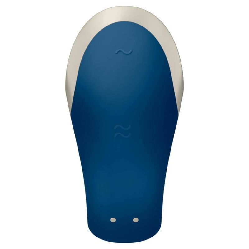 SATISFYER - APP DOUBLE LOVE VIBRATOR COUPLES LUXURY BLUE