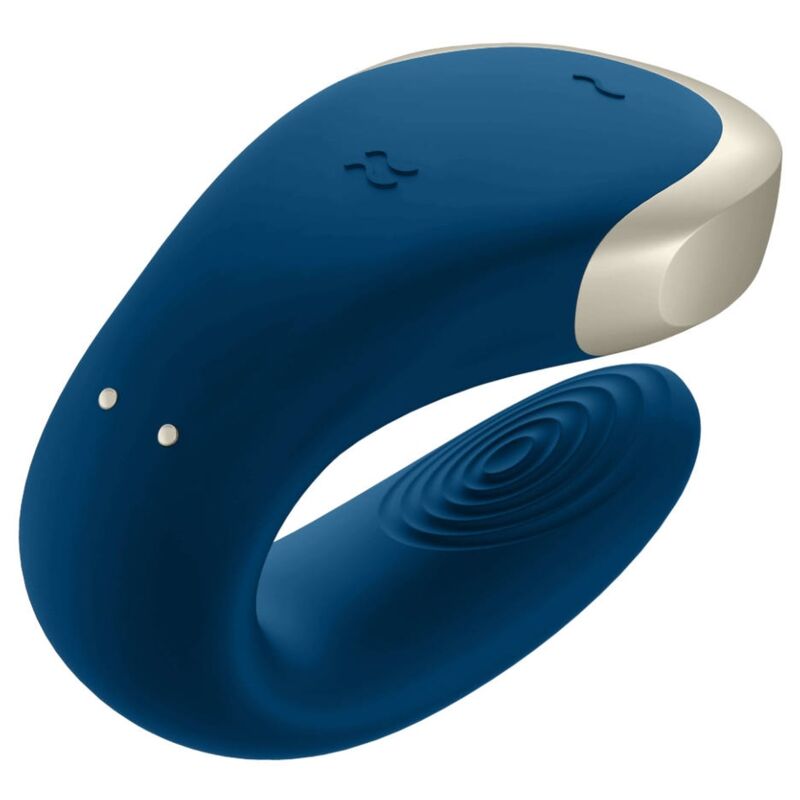 SATISFYER - APP DOUBLE LOVE VIBRATOR COUPLES LUXURY BLUE