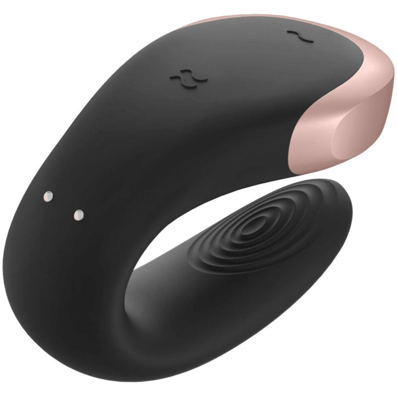 SATISFYER - APP DOUBLE LOVE VIBREUR DE COUPLE LUXE NOIR