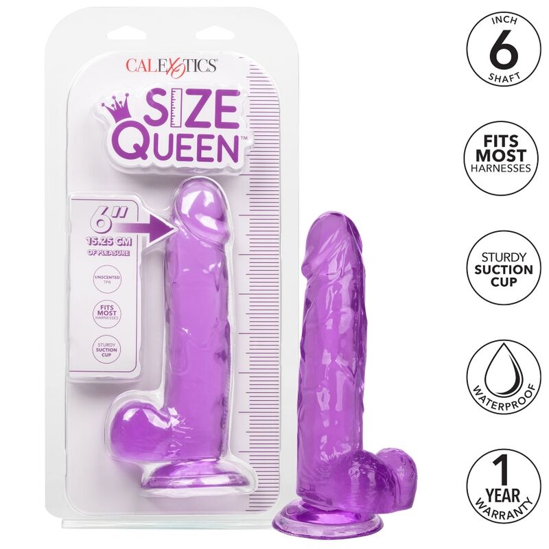 CALEXOTICS - GODEMICHET LILA SIZE QUEEN 15,3 CM