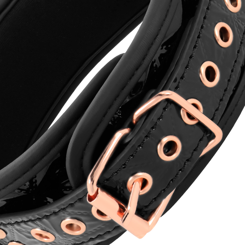 BEGME - COLLIER BLACK EDITION AVEC CHAÎNES ET PINCES À TÉTONS DOUBLÉES DE NÉOPRÈNE