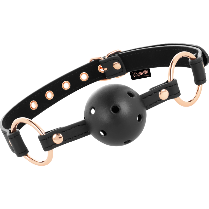 COQUETTE CHIC DESIRE - BÂILLON FANTAISIE EN CUIR VÉGÉTALIEN RESPIRANT