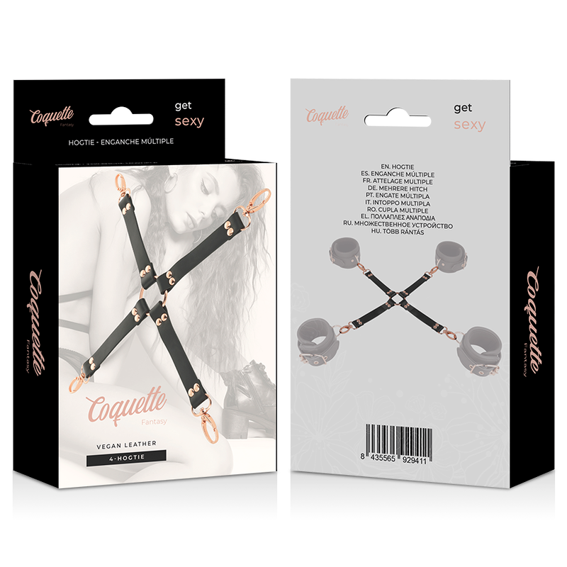COQUETTE CHIC DESIRE - FANTASY HOG TIE CUIR VEGAN
