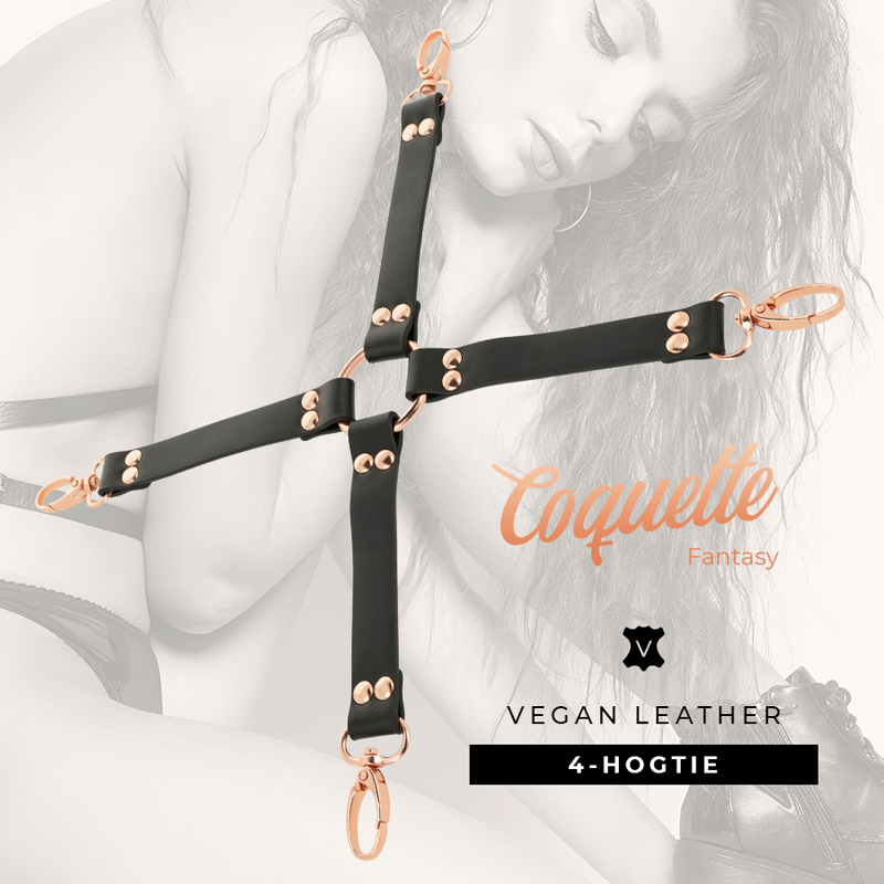 COQUETTE CHIC DESIRE - FANTASY HOG TIE CUIR VEGAN
