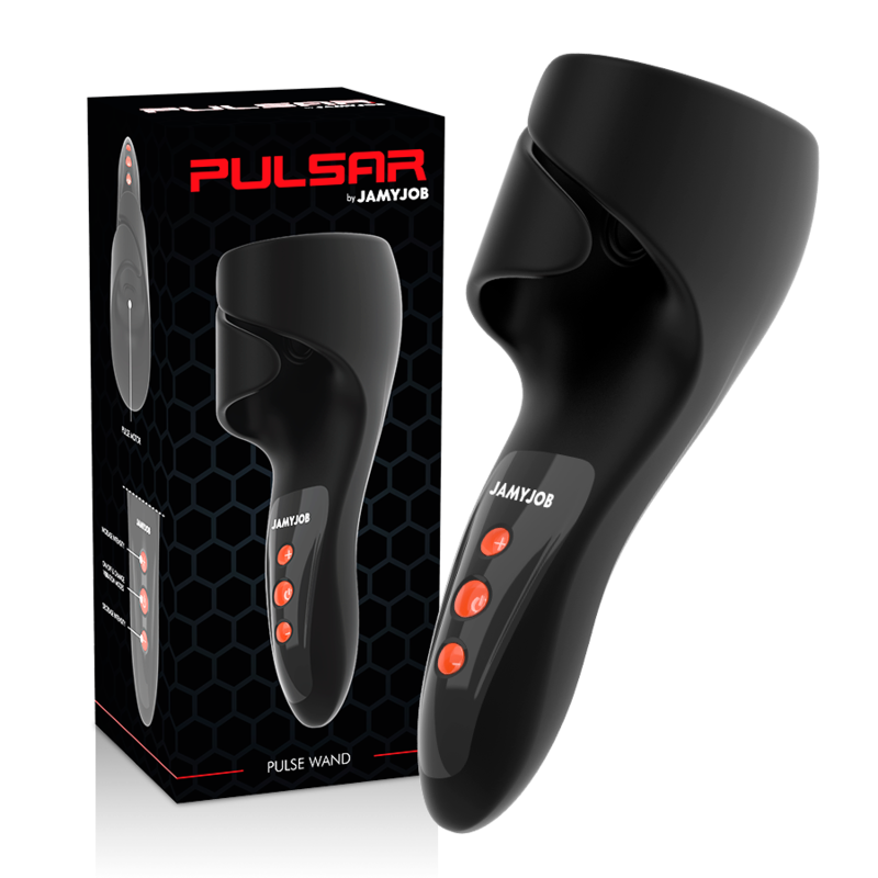 JAMYJOB - PULSAR ADJUSTABLE VIBRATING MASTURBATOR WITH GLANS TAPING