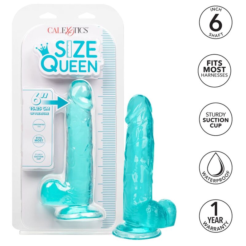 CALEXOTICS - GODEMICHET BLEU SIZE QUEEN 15,3 CM