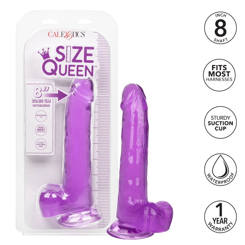 CALEXOTICS - GODEMICHET LILA SIZE QUEEN 20,3 CM