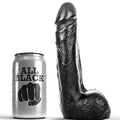 ALL BLACK - GODEMICHET RÉALISTE NOIR SOUPLE 20 CM