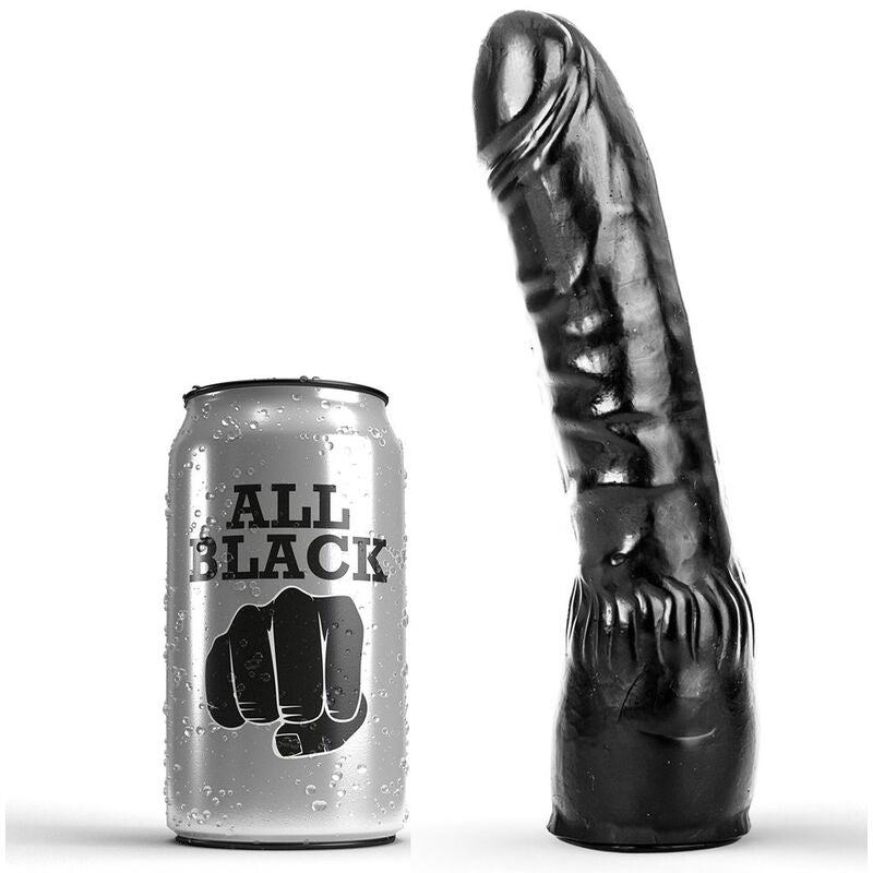 ALL BLACK - GODEMICHET NOIR RÉALISTE 20 CM