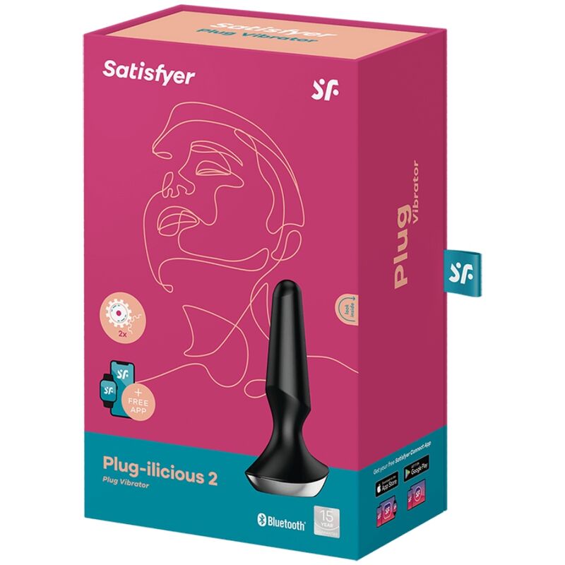 SATISFYER - PLUG ILICIOUS 2 PLUG VIBRANT NOIR