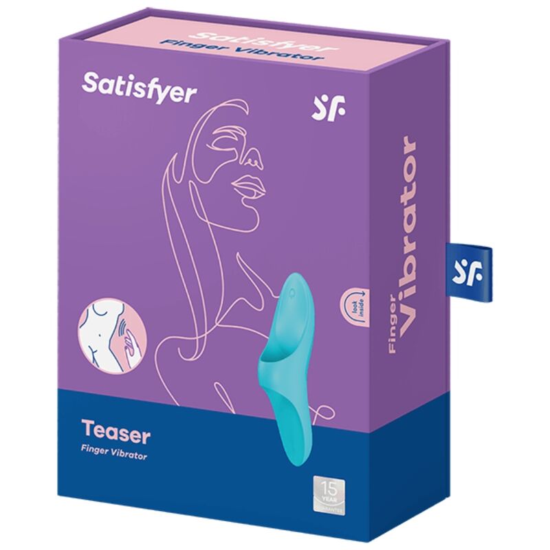 SATISFYER - DÉ À COUDRE VIBRANT TEASER BLEU CLAIR