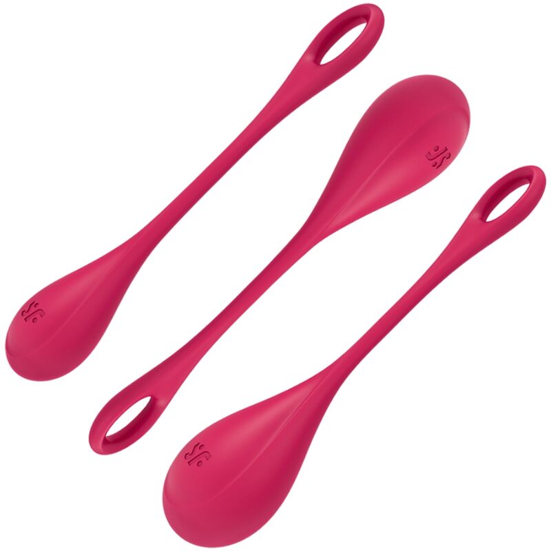 SATISFYER - YONI POWER 1 KIT D'ENTRAÎNEMENT ROUGE