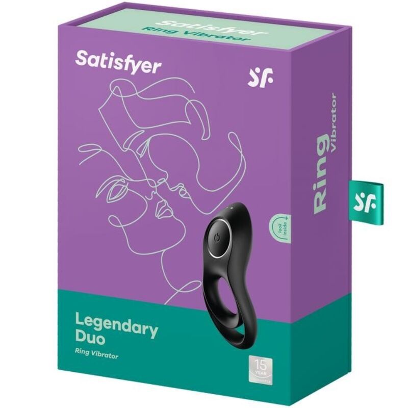 SATISFYER - DUO LÉGENDAIRE ANNEAU VIBRANT NOIR