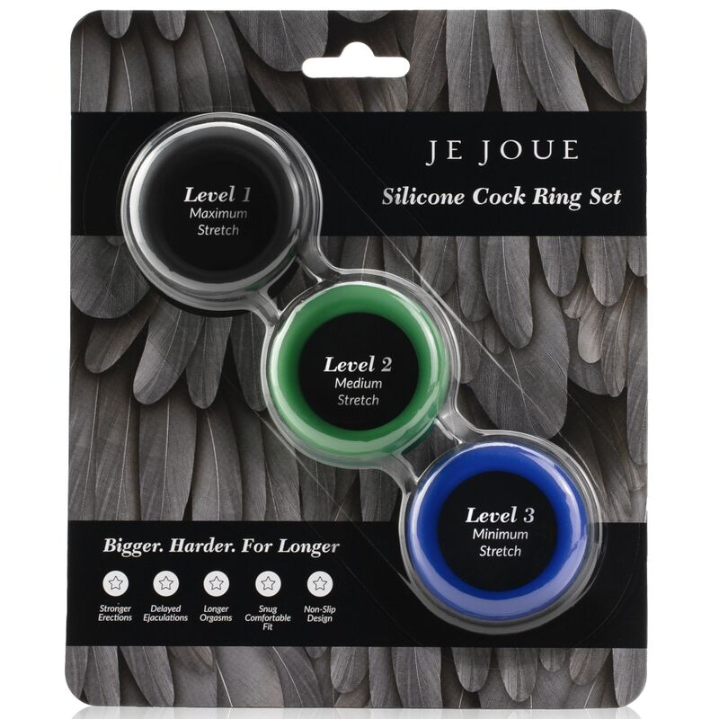 JE JOUE - SILICONE SET ANNEAUX DE PÉNIS EN SILICONE