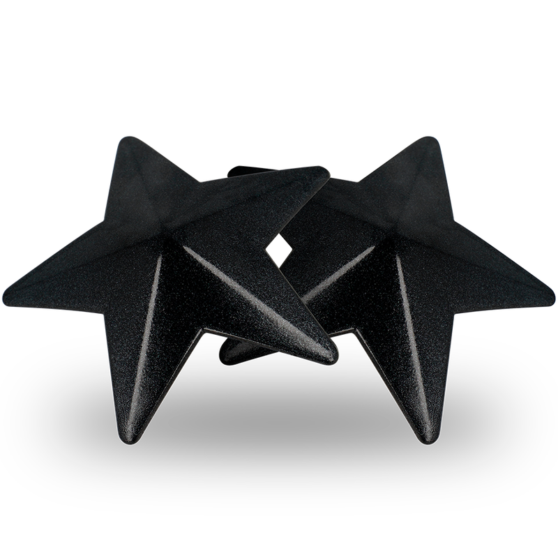 COQUETTE CHIC DESIRE - CACHE-TÉTONS MÉTALLIQUES ÉTOILES NOIRES