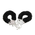Spicy Devil - Black Lined Metal Handcuffs