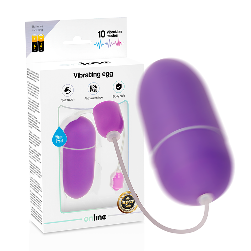 EN LIGNE - OEUF VIBRANT ÉTANCHE LILA