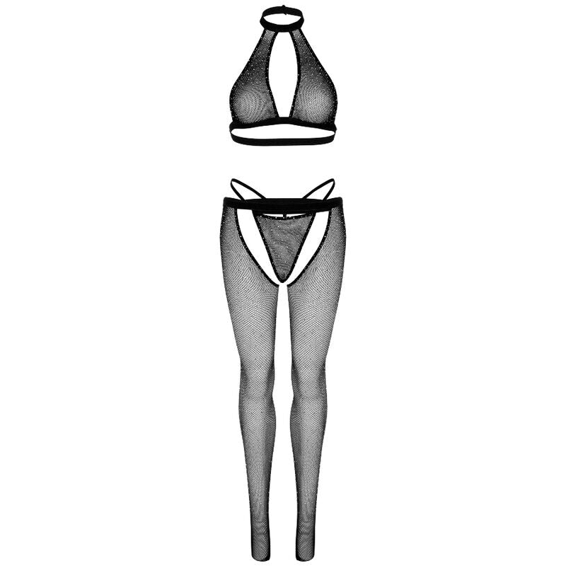 LEG AVENUE - BODY RÉSILLE AVEC TANGA ET BAS