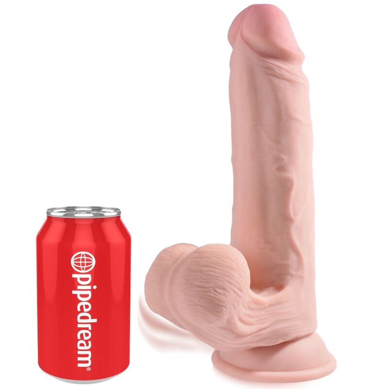 KING COCK - GODEMICHET À BOULES PENDANTES 3D 20,3 CM