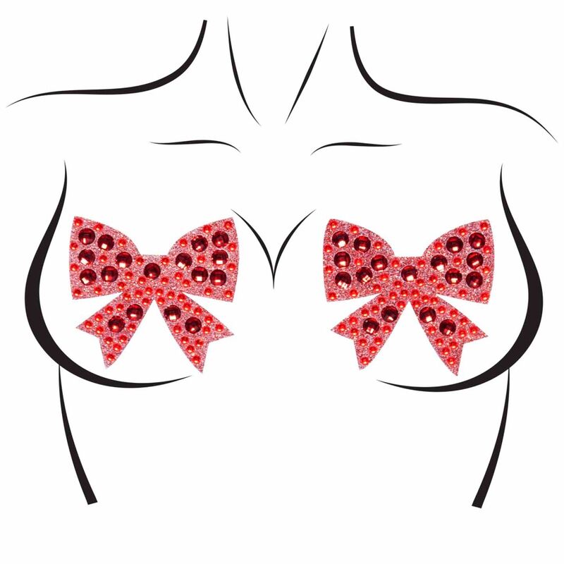 LEG AVENUE - NIPPLE COVERS WITH TIES, ONE SIZE