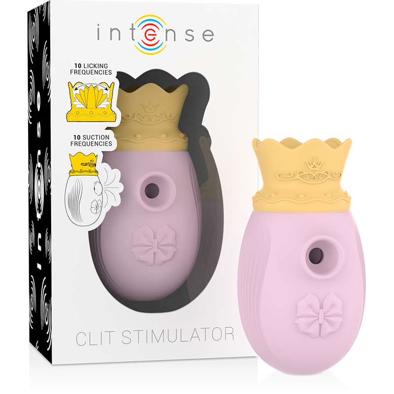 INTENSE - STIMULATEUR CLITORIDIEN 10 MODES DE SUCCION ET DE LÉCHAGE - ROSE