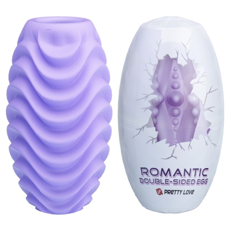 PRETTY LOVE - DOUBLE-SIDED PURPLE MASTURBATING EGG