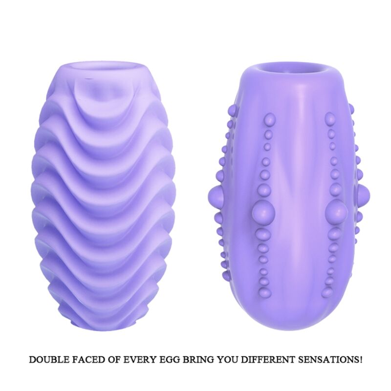 PRETTY LOVE - DOUBLE-SIDED PURPLE MASTURBATING EGG