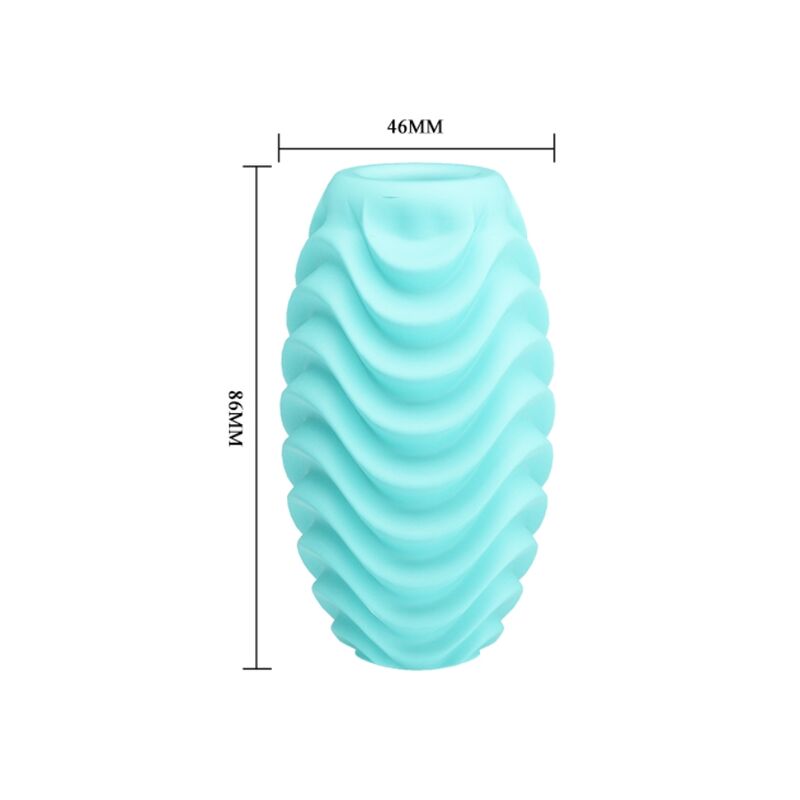 PRETTY LOVE - DOUBLE-SIDED TURQUOISE MASTURBATING EGG