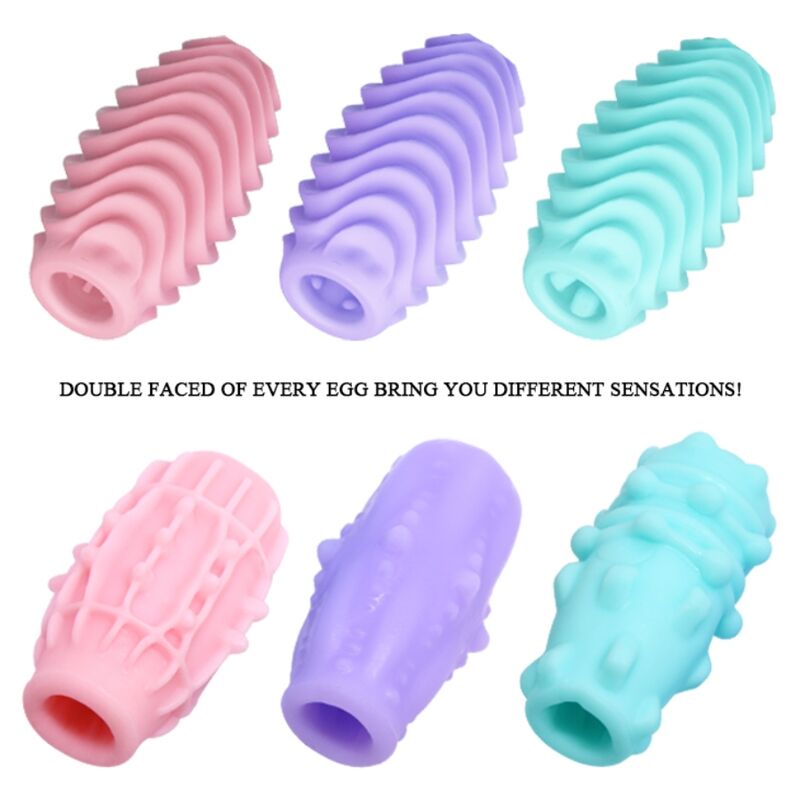 PRETTY LOVE - DOUBLE-SIDED MASTURBATING EGG 15 PCS
