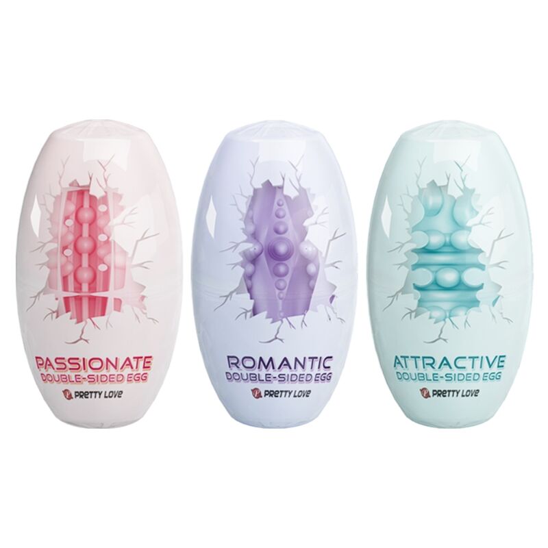 PRETTY LOVE - DOUBLE-SIDED MASTURBATING EGG 15 PCS