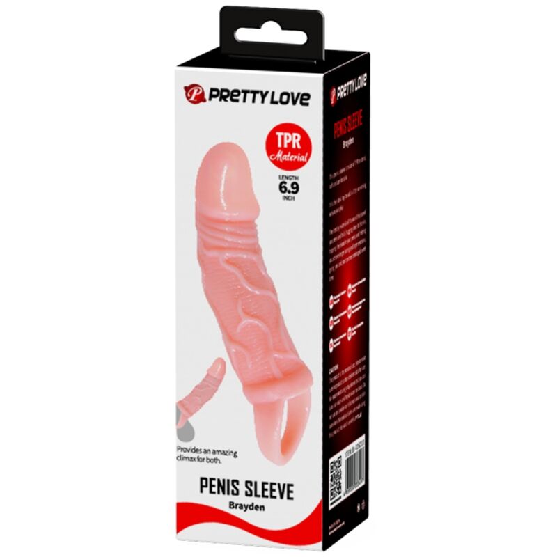 DANSE - GAINE D'EXTENSION DE PÉNIS AVEC SANGLE POUR TESTICULES 13,5 CM