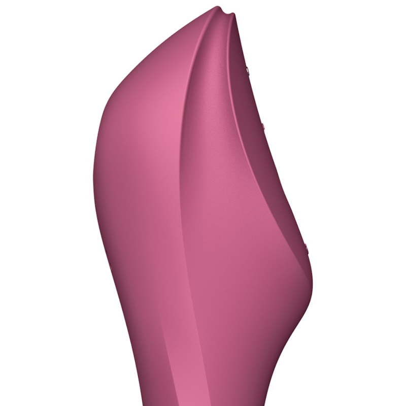 SATISFYER - CURVY TRINITY 3 STIMULATEUR ET VIBREUR ROUGE