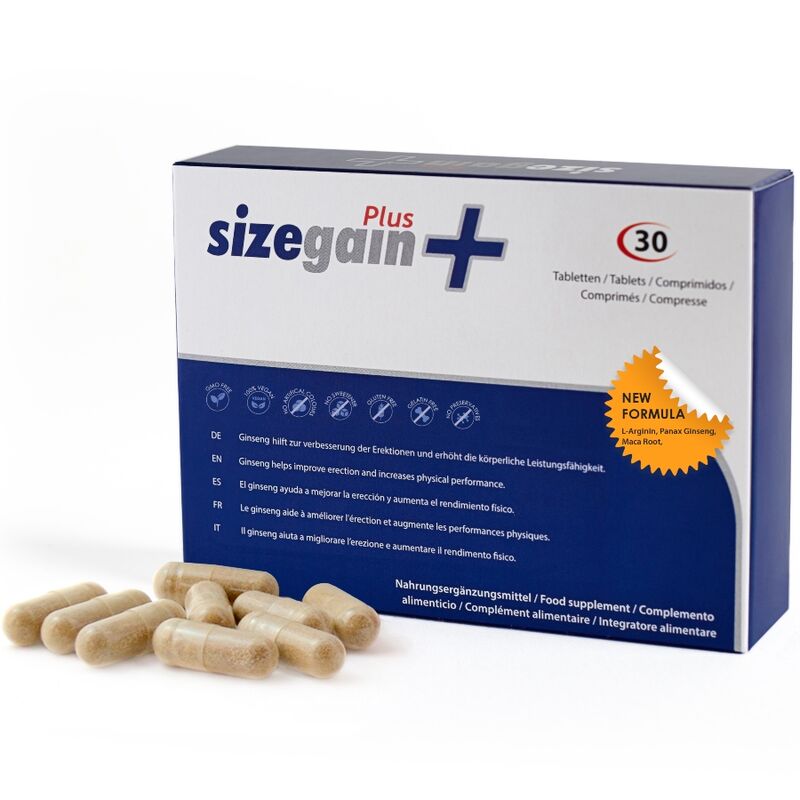 SizeGain Plus – Dietary supplement to increase penis size and improve sexual potency