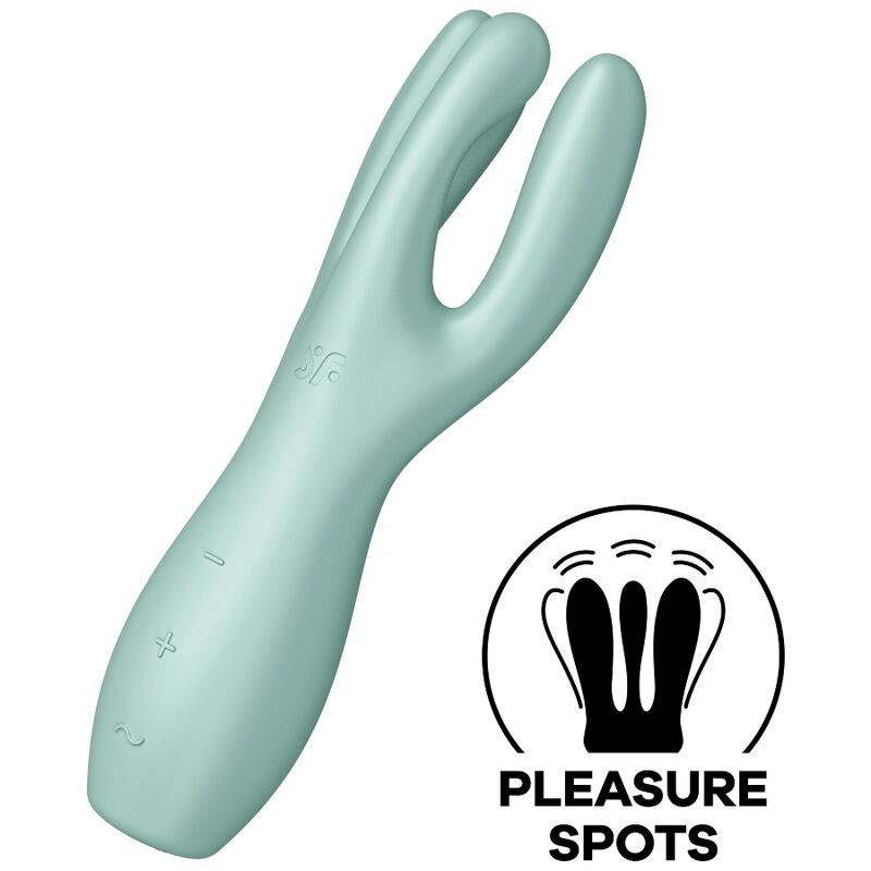 SATISFYER - THREESOME 3 VIBREUR VERT