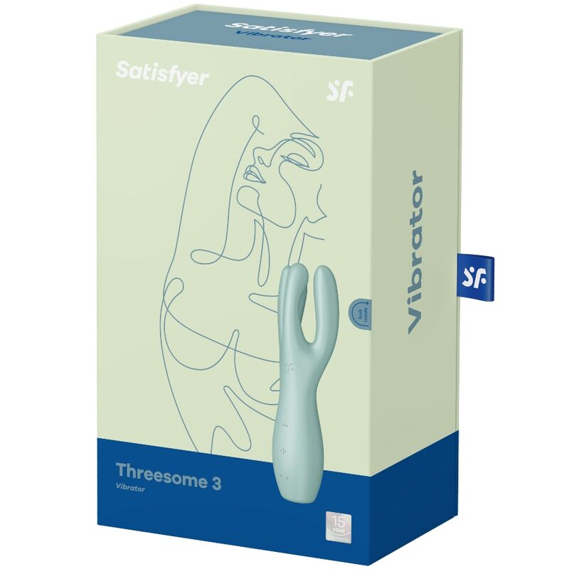 SATISFYER - THREESOME 3 VIBREUR VERT