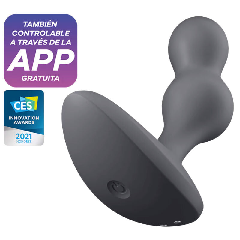 SATISFYER - PLUG VIBRANT DEEP DIVER AVEC APPLICATION GRIS