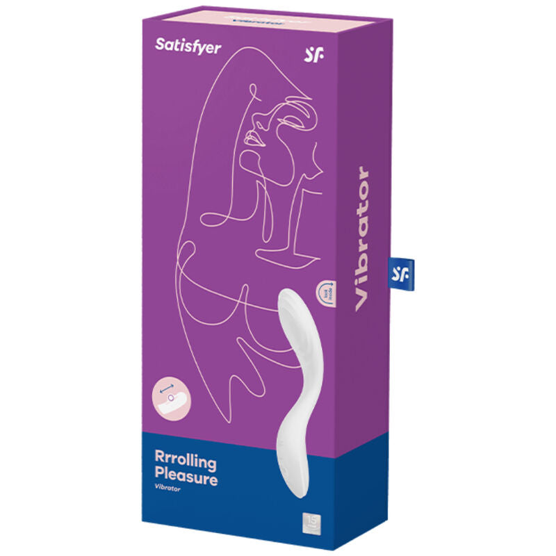 SATISFYER - ROLLING PLEASURE WHITE G-SPOT VIBRATOR